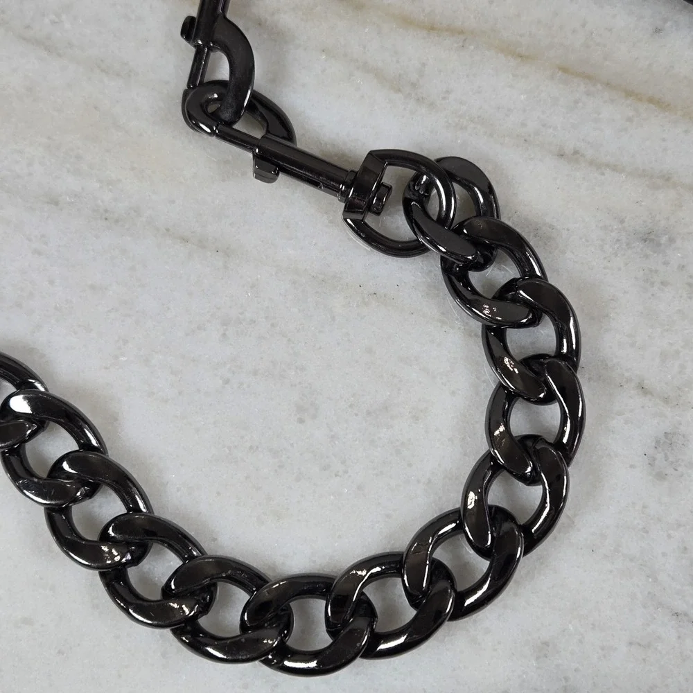 THINK ROLYN Quilted Puffer Bar Bag Metallic Bronze/Gilded Bronze Gunmetal Chain